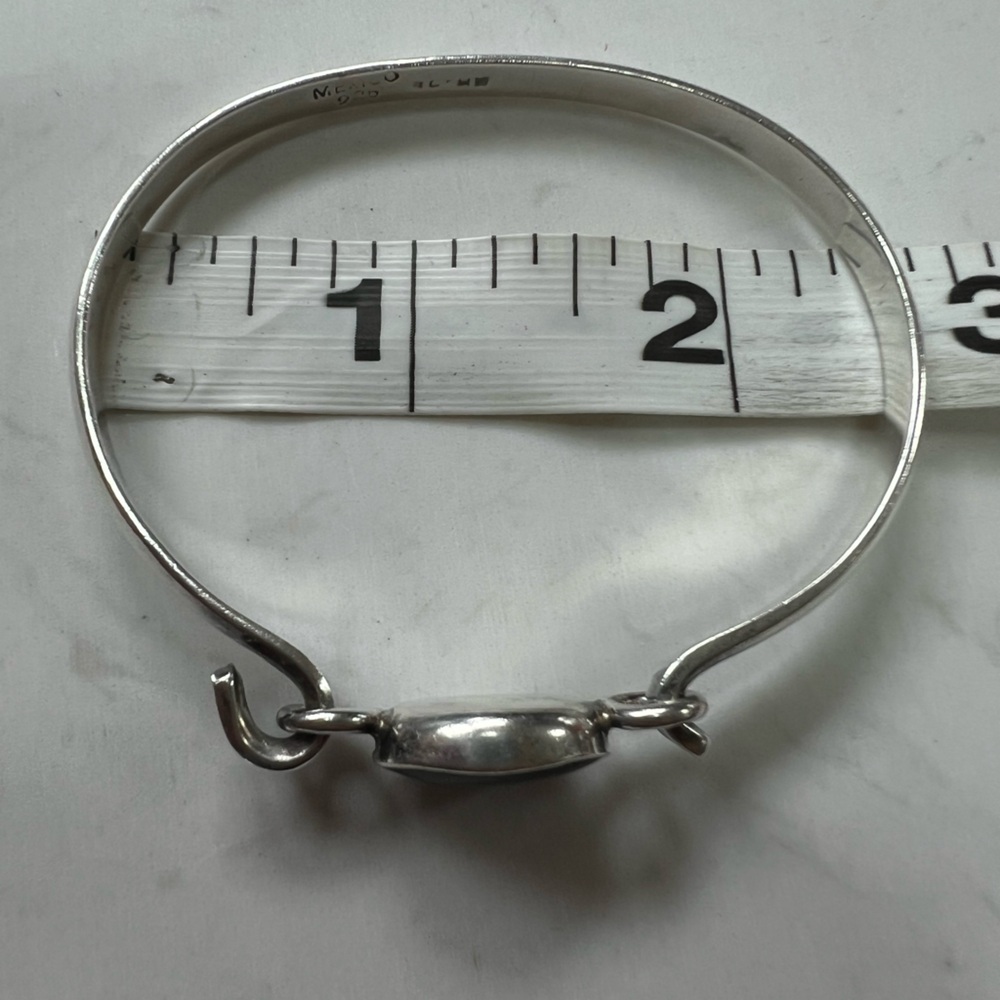 Vintage TAXCO Sterling Silver Bracelet - Picture 7 of 10